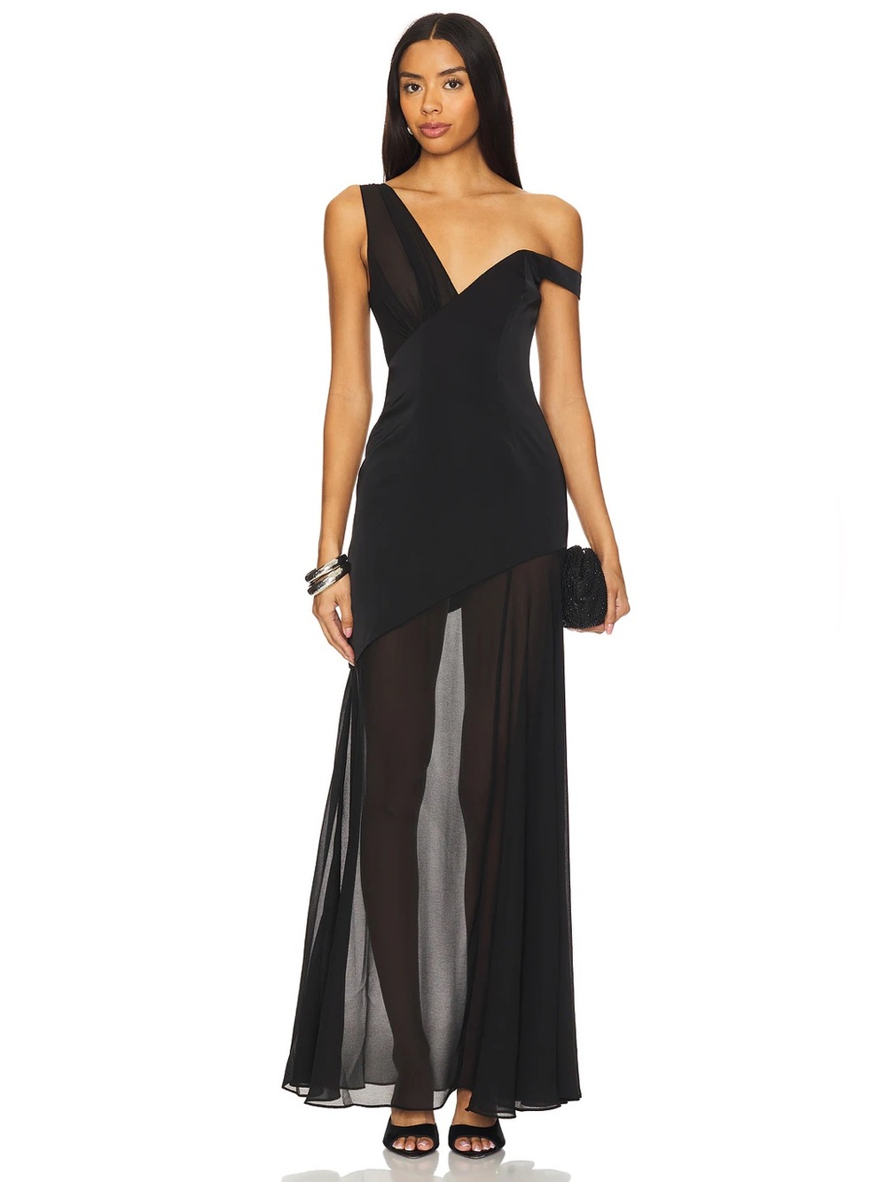 Camila Coelho Cecily Gown in Black NWT XS